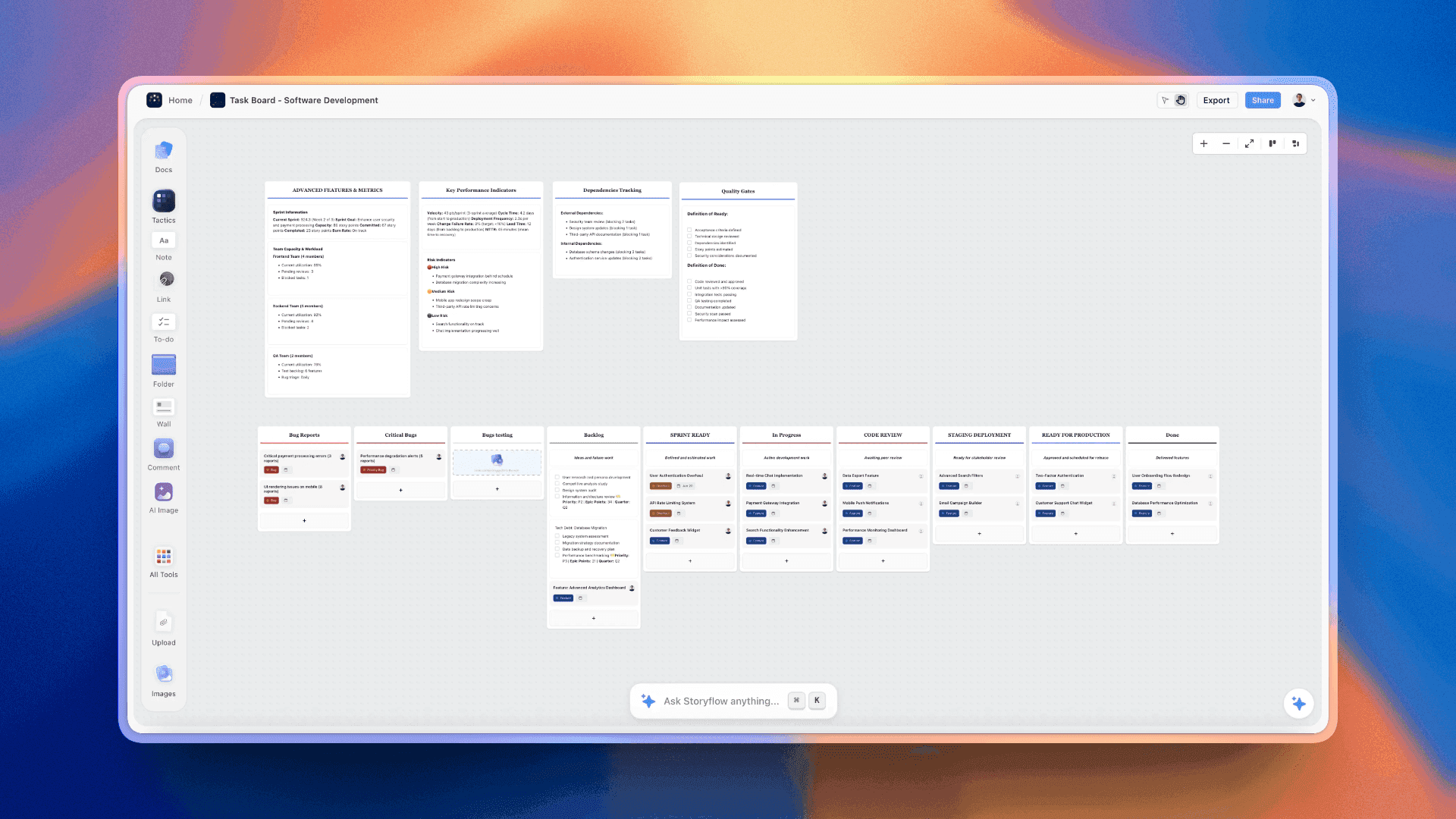Product managers using Storyflow for visual strategic thinking